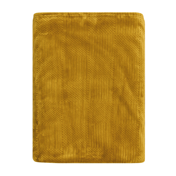Διακοσμητικό Ριχτάρι Fleece/Κουβέρτα Καναπέ (130x180) Kentia Versus Sydney 28 Ochre