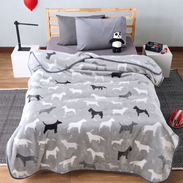 Κουβέρτα Βελουτέ Μονή (160x220) Kentia Kids Dogo