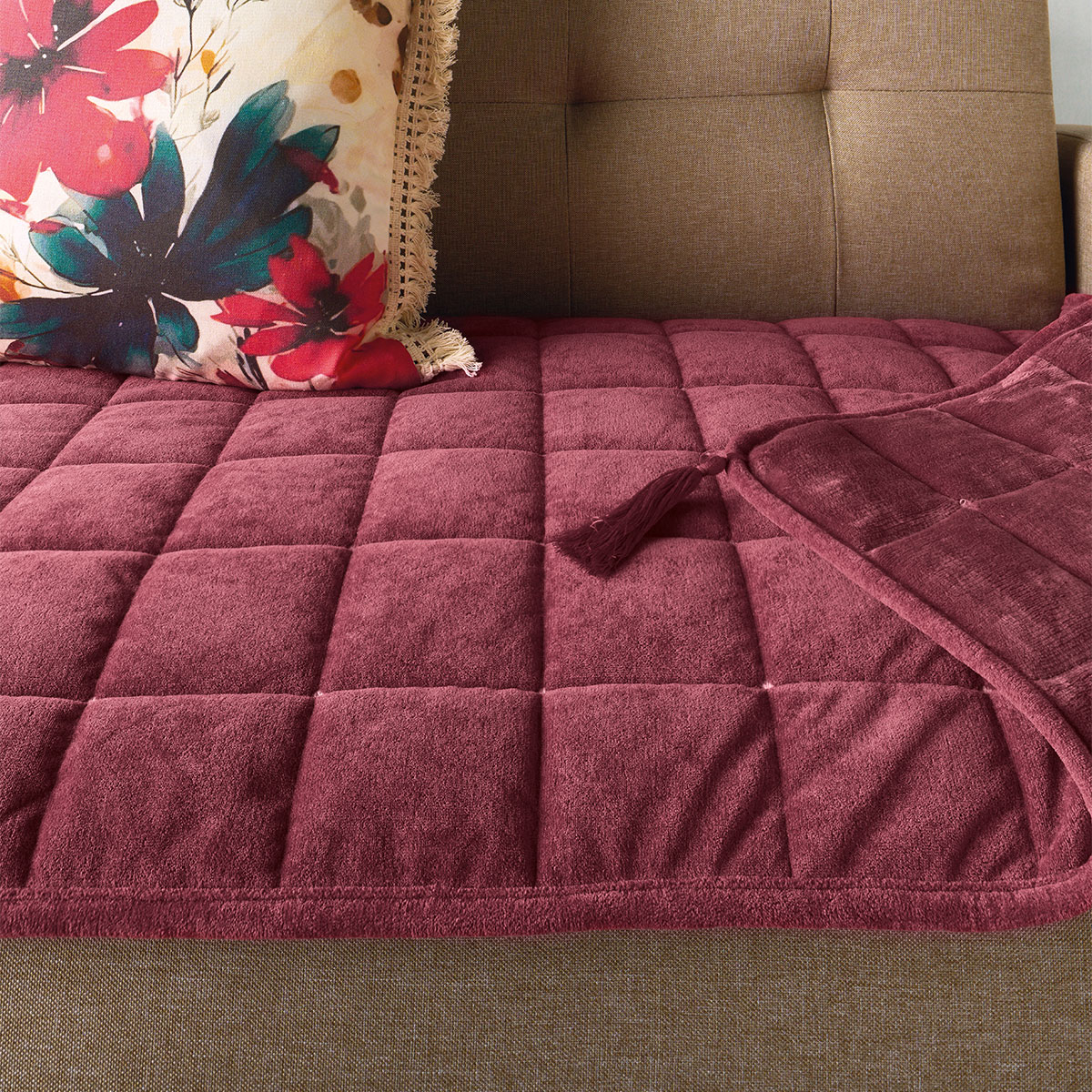 Ανώστρωμα Καναπέ (75X160) Kentia Stylish Sutton 05 Bordo Home Λευκά Είδη Σαλονιού Ανωστρώματα Spitishop