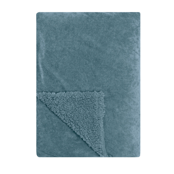 Διακοσμητικό Ριχτάρι Βελουτέ/Κουβέρτα Καναπέ (130x170) Kentia Stylish Sutton 01 Blue