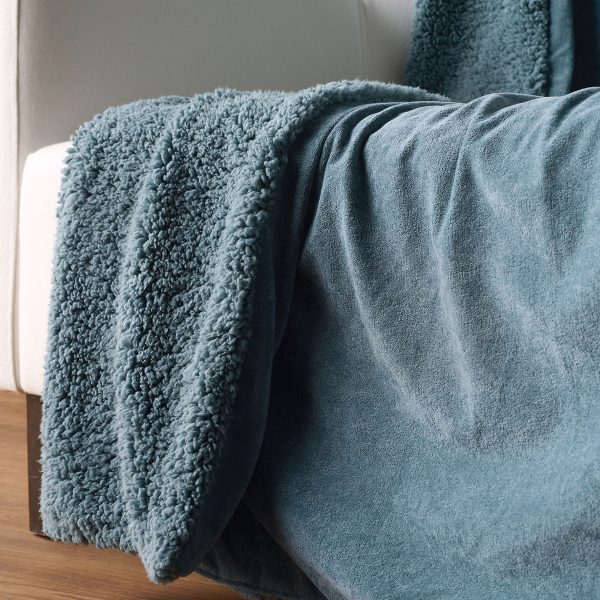 Διακοσμητικό Ριχτάρι Βελουτέ/Κουβέρτα Καναπέ (130x170) Kentia Stylish Sutton 01 Blue