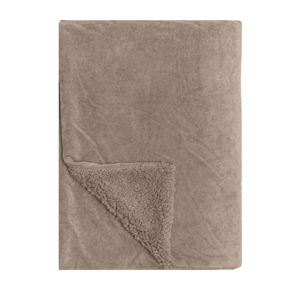 Διακοσμητικό Ριχτάρι Βελουτέ/Κουβέρτα Καναπέ (130x170) Kentia Stylish Sutton 26 Beige