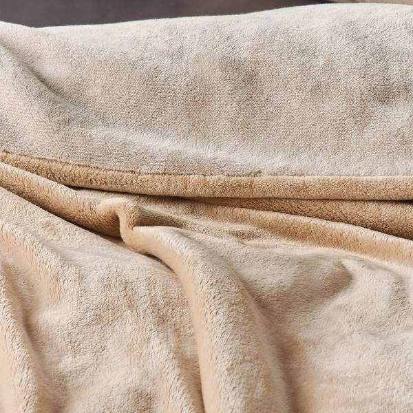 Κουβέρτα Βελουτέ Υπέρδιπλη (220x240) Kentia Loft Yolanda 12 Beige