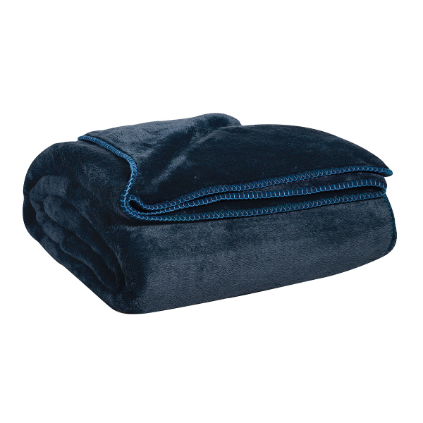 Κουβέρτα Βελουτέ Ημίδιπλη (180x220) Kentia Loft Monaco 01 Blue