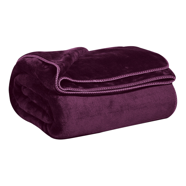 Κουβέρτα Βελουτέ Υπέρδιπλη (220x240) Kentia Loft Monaco 05 Purple