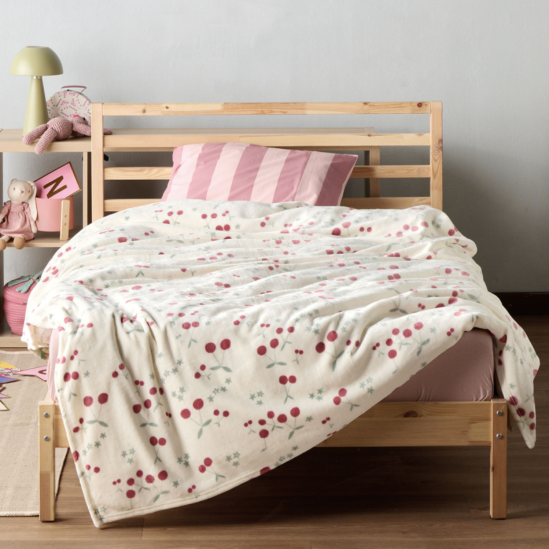 Κουβέρτα Fleece Μονή (160x220) Kentia Kids Cherry