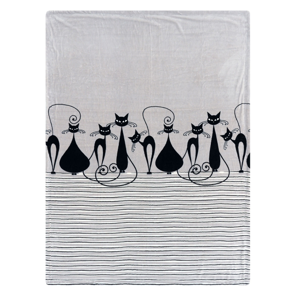 Διακοσμητικό Ριχτάρι Fleece/Κουβέρτα Καναπέ (130x170) Kentia Stylish Gato