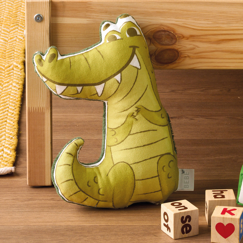 Διακοσμητικό Μαξιλάρι (25x50) Kentia Kids Cocordilo