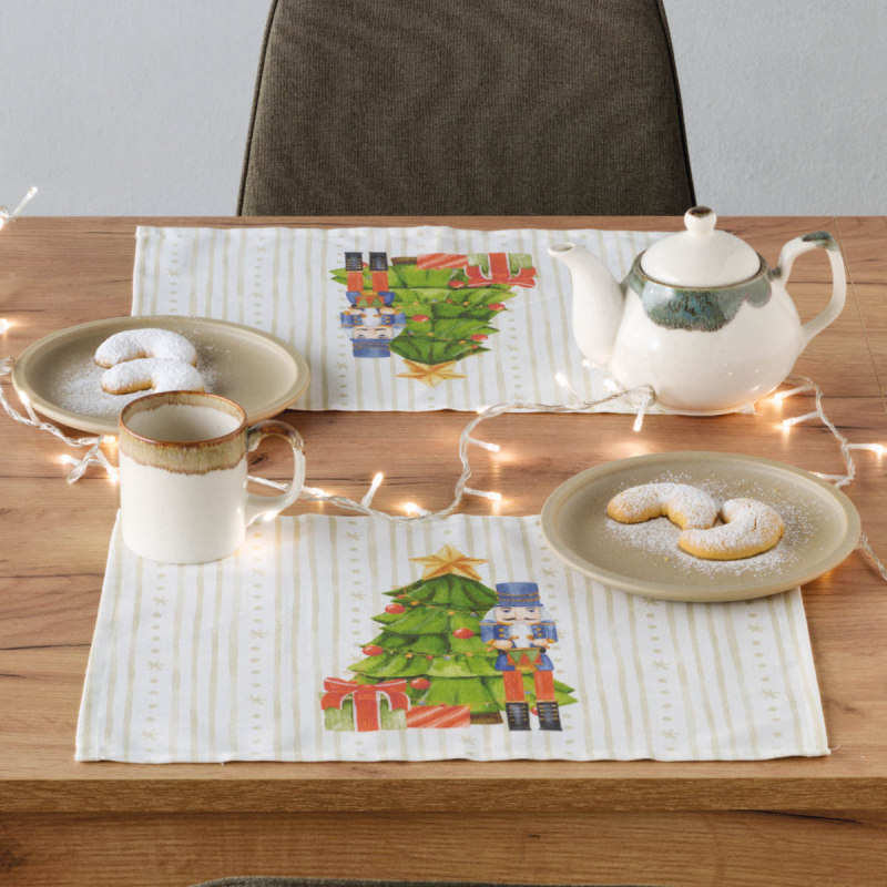 Χριστουγεννιάτικα Σουπλά (Σετ 4τμχ) Kentia Loft 255