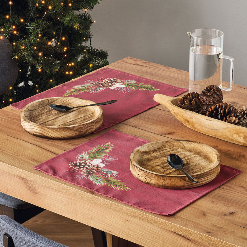 Χριστουγεννιάτικα Σουπλά (Σετ 4τμχ) Kentia Loft 253