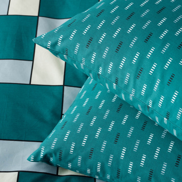 Ζεύγος Μαξιλαροθήκες (50x70) Kentia Versus Cubi 07