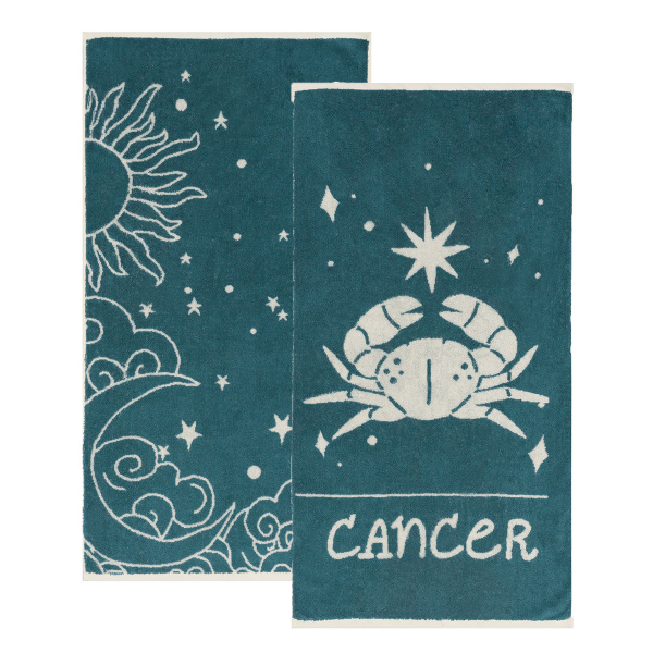 Πετσέτες Προσώπου (Σετ 2τμχ) Kentia Versus Zodiac Cancer 500gsm