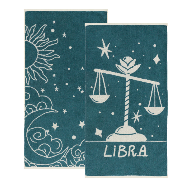 Πετσέτες Προσώπου (Σετ 2τμχ) Kentia Versus Zodiac Libra 500gsm