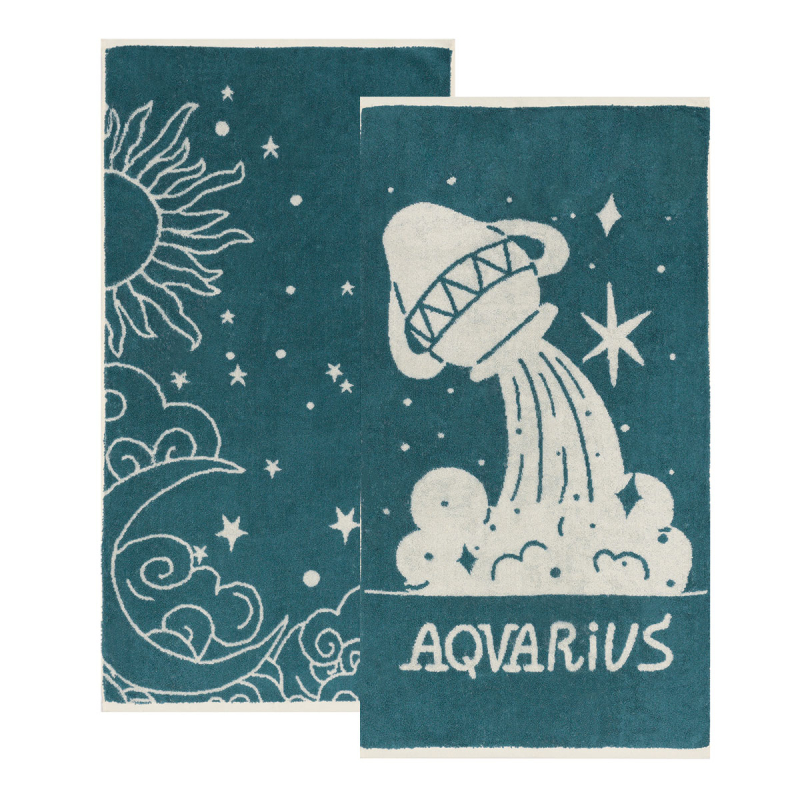 Πετσέτες Προσώπου (Σετ 2τμχ) Kentia Versus Zodiac Aquarius 500gsm