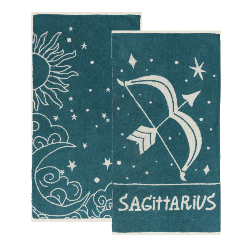 Πετσέτες Προσώπου (Σετ 2τμχ) Kentia Versus Zodiac Sagitarius 500gsm