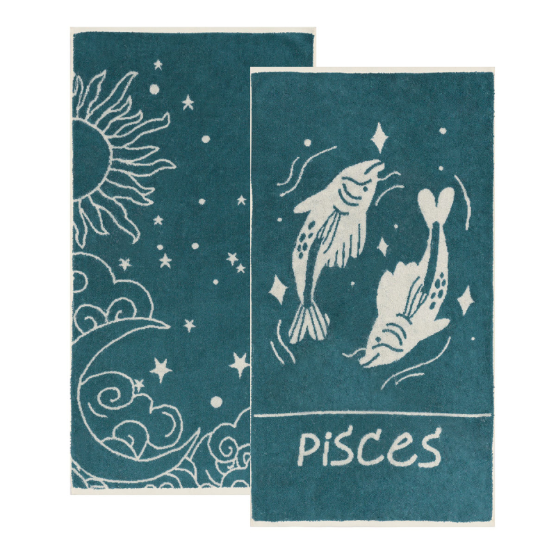 Πετσέτες Προσώπου (Σετ 2τμχ) Kentia Versus Zodiac Pisces 500gsm