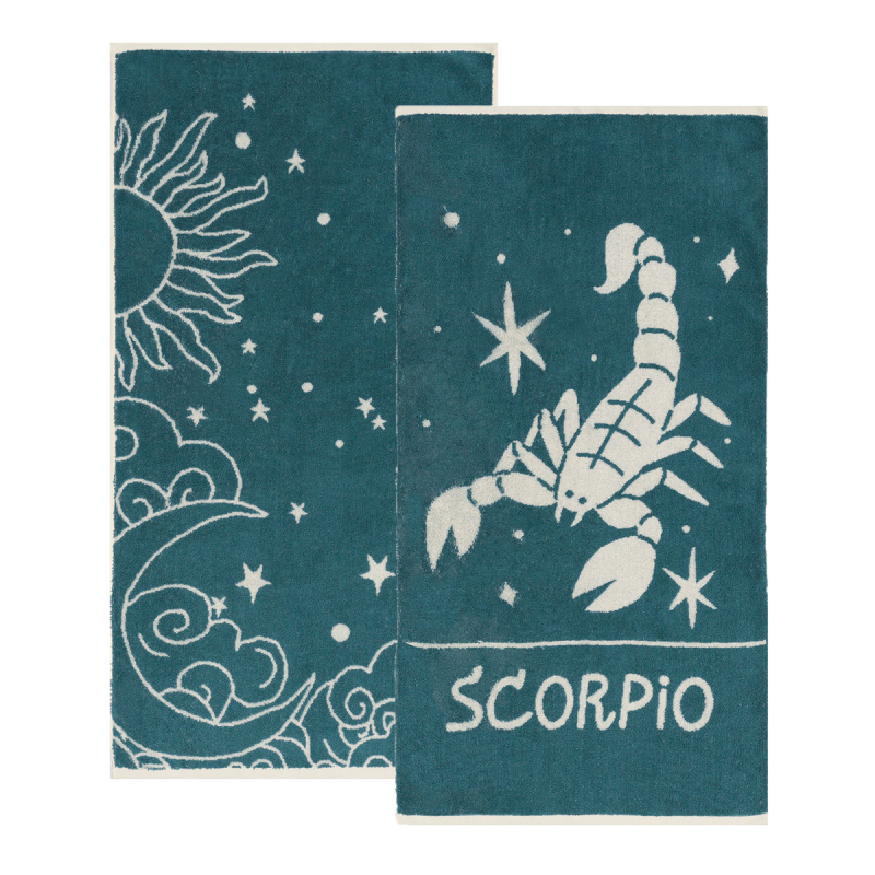 Πετσέτες Προσώπου (Σετ 2τμχ) Kentia Versus Zodiac Scorpio 500gsm