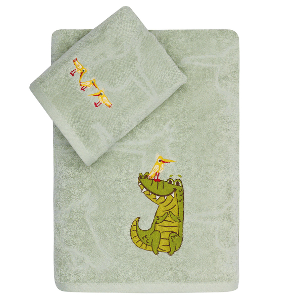 Βρεφικές Πετσέτες (Σετ 2τμχ) Kentia Kids Cocordilo 400gsm