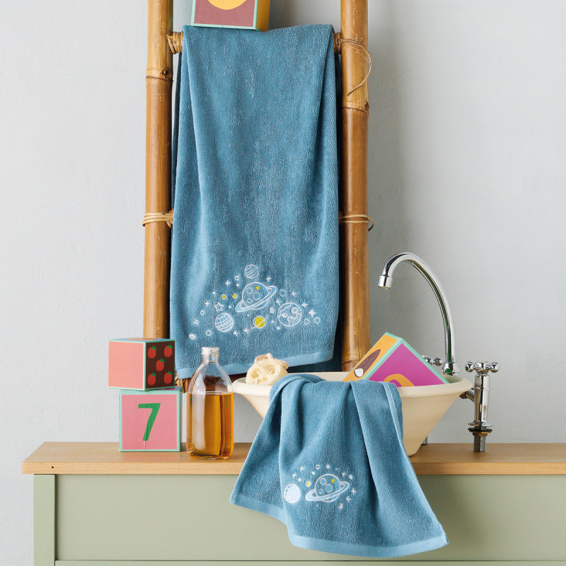 Φωσφοριζέ Παιδικές Πετσέτες (Σετ 2τμχ) Kentia Kids Mercury 450gsm