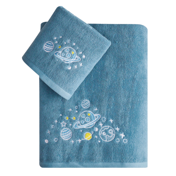 Φωσφοριζέ Παιδικές Πετσέτες (Σετ 2τμχ) Kentia Kids Mercury 450gsm