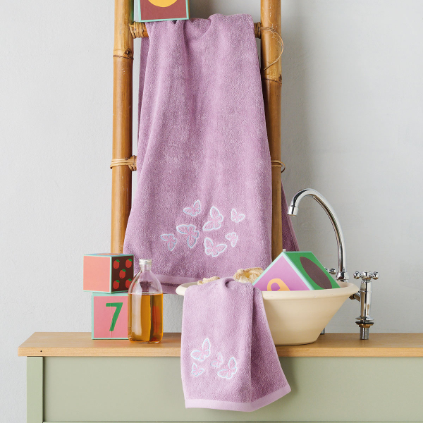 Φωσφοριζέ Παιδικές Πετσέτες (Σετ 2τμχ) Kentia Kids Niobi 450gsm