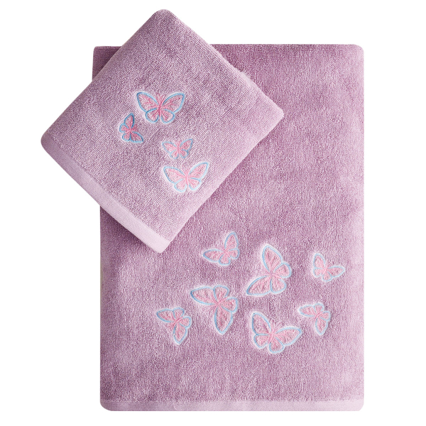 Φωσφοριζέ Παιδικές Πετσέτες (Σετ 2τμχ) Kentia Kids Niobi 450gsm