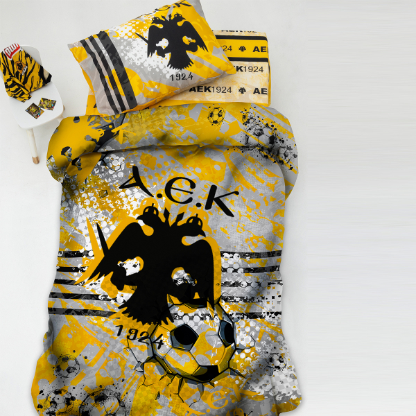 Παπλωματοθήκη Μονή (Σετ 170x250) Palamaiki AEK8