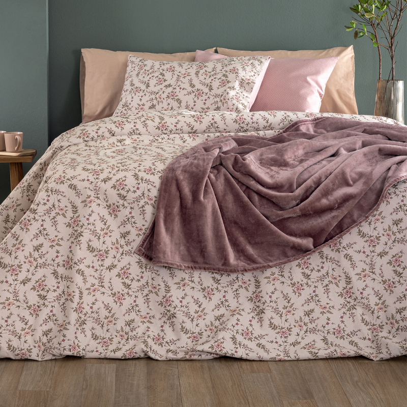 Φανελένια Σεντόνια Υπέρδιπλα (Σετ) Palamaiki Flannel FB0234