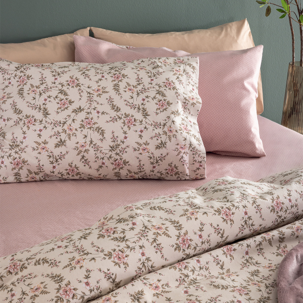 Φανελένια Σεντόνια Υπέρδιπλα (Σετ) Palamaiki Flannel FB0234