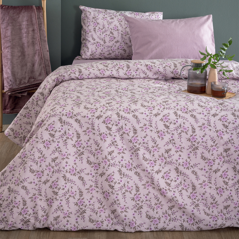 Φανελένια Σεντόνια Υπέρδιπλα (Σετ) Palamaiki Flannel FB0235