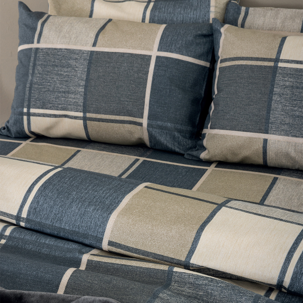 Φανελένια Σεντόνια Υπέρδιπλα (Σετ) Palamaiki Flannel FB0236