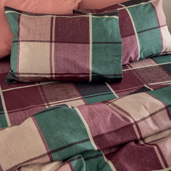 Φανελένια Σεντόνια Υπέρδιπλα (Σετ) Palamaiki Flannel FB0237