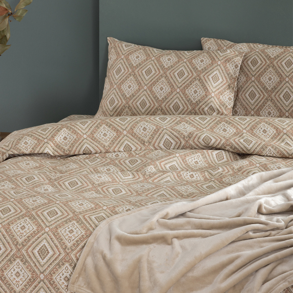 Φανελένια Σεντόνια Υπέρδιπλα (Σετ) Palamaiki Flannel FB0238