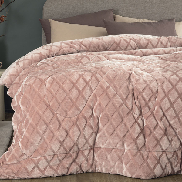 Κουβερτοπάπλωμα King Size (240x260) Palamaiki Nadine/5 Pink