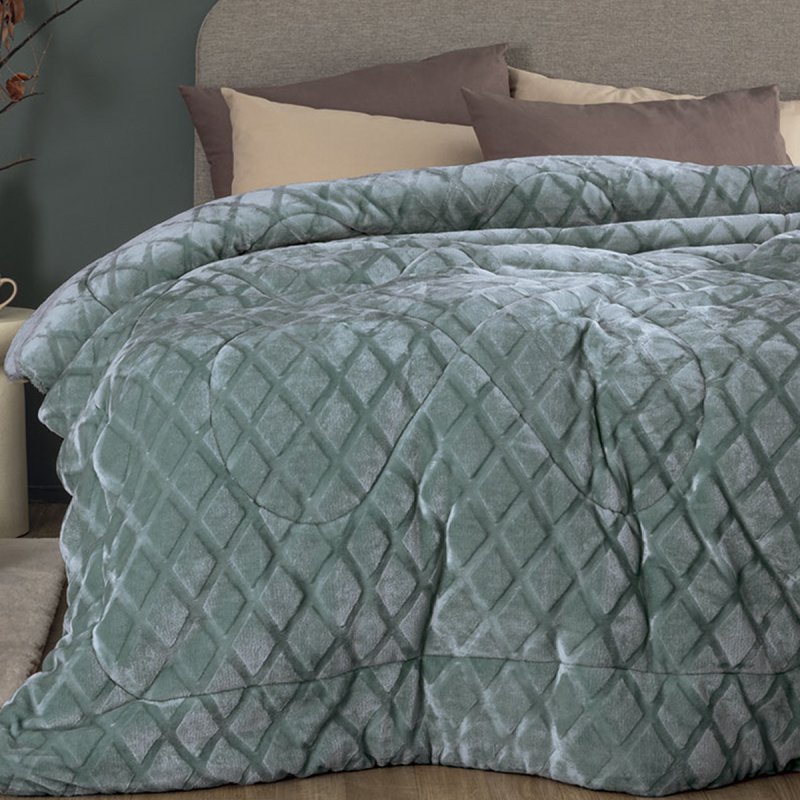 Κουβερτοπάπλωμα King Size (240x260) Palamaiki Nadine/5 Jade