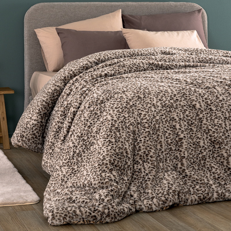 Γούνινο Κουβερτοπάπλωμα Υπέρδιπλο (220x240) Palamaiki Deva Grey