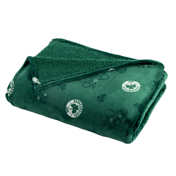 Κουβέρτα Fleece Μονή Με Γουνάκι (160x220) Palamaiki Panathinaikos BL