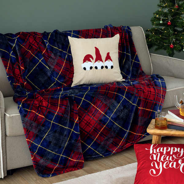 Κουβέρτα Fleece Μονή (160x220) Palamaiki Claus