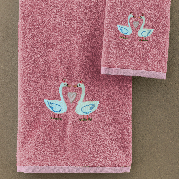 Παιδικές Πετσέτες (Σετ 2τμχ) Palamaiki Swan 380gsm