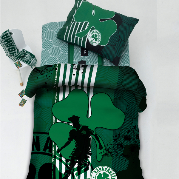 Παπλωματοθήκη Μονή (Σετ 170x250) Palamaiki Panathinaikos F.C.