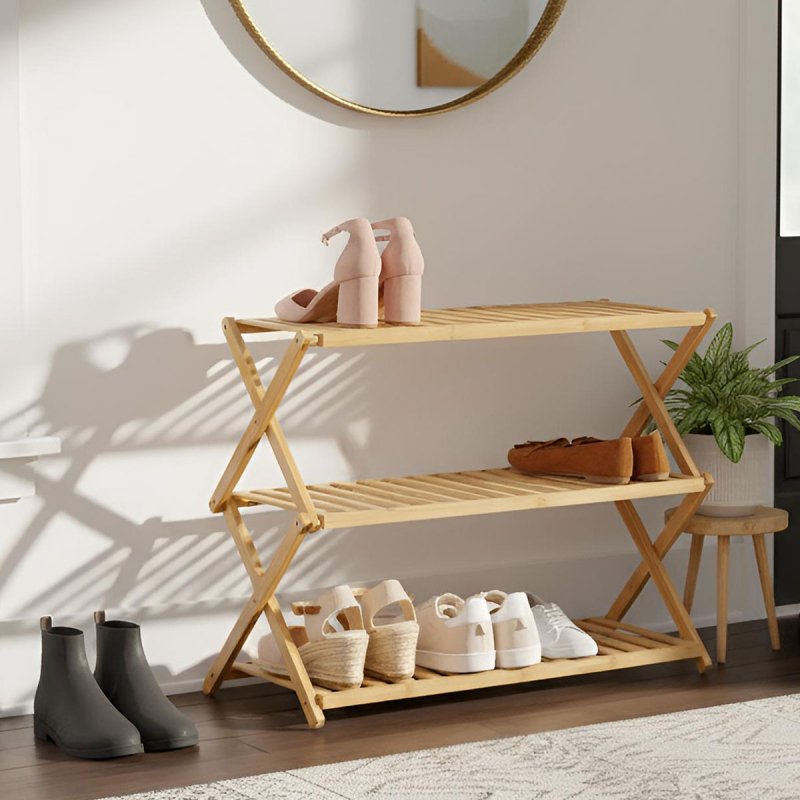 Πτυσσόμενη Παπουτσοθήκη 9 Θέσεων (70.5x28.5x52.5) F-V Βambou 202310