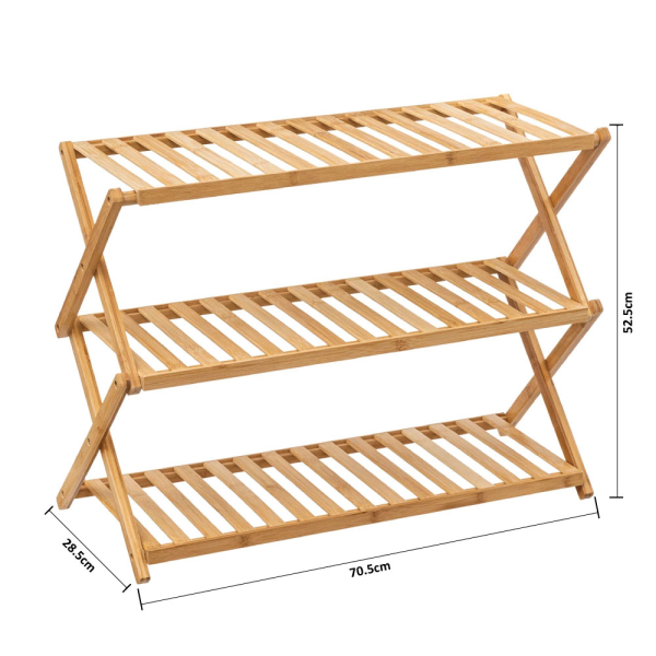 Πτυσσόμενη Παπουτσοθήκη 9 Θέσεων (70.5x28.5x52.5) F-V Βambou 202310