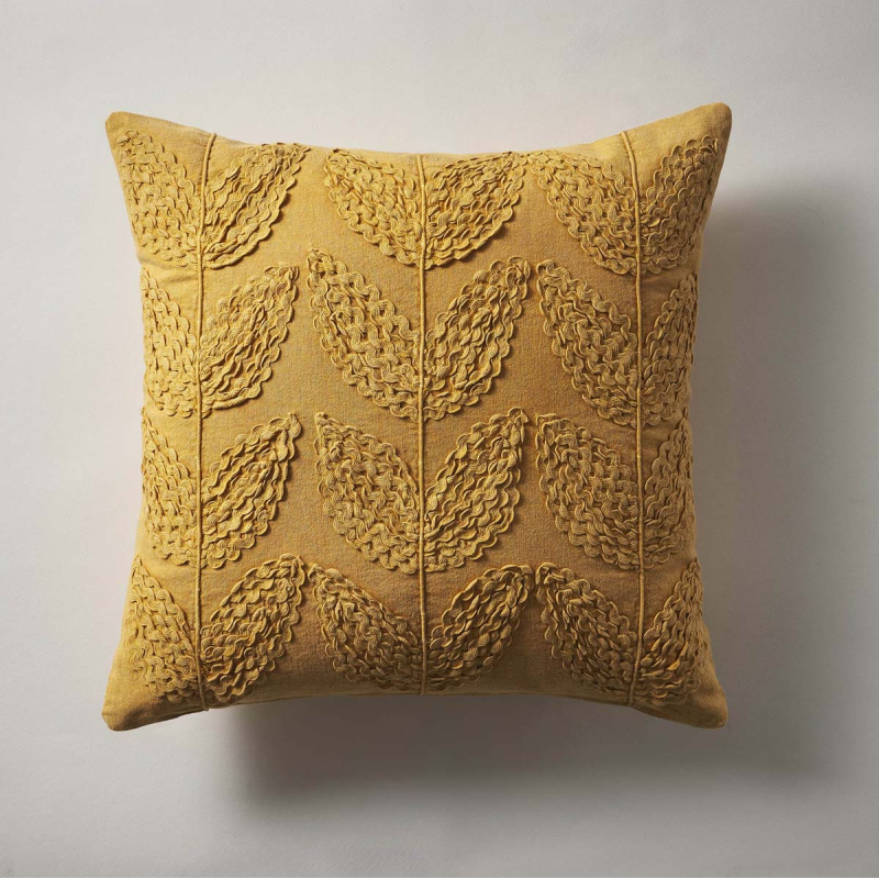 Διακοσμητική Μαξιλαροθήκη (45x45) Gofis Home Eleanor Leaf Yellow 172/04