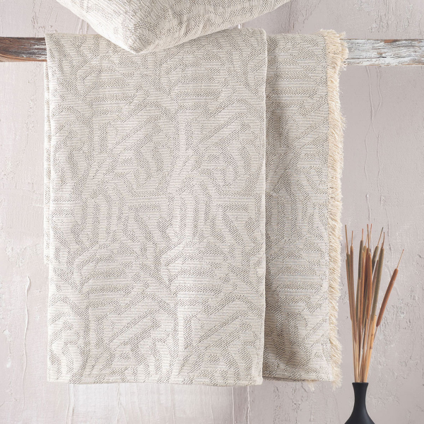 Ριχτάρι Καναπέ Διθέσιου (180x240) Rythmos Melie Ecru