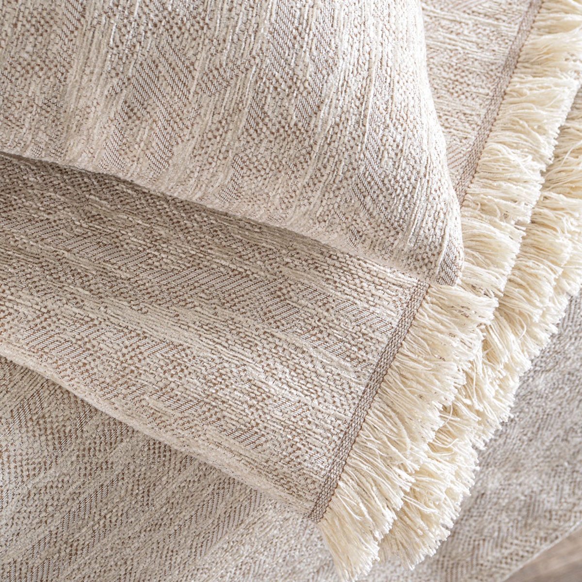 Ριχτάρι Καναπέ Διθέσιου (180X240) Rythmos Apertius Beige Home Λευκά Είδη Σαλονιού Ριχτάρια Spitishop
