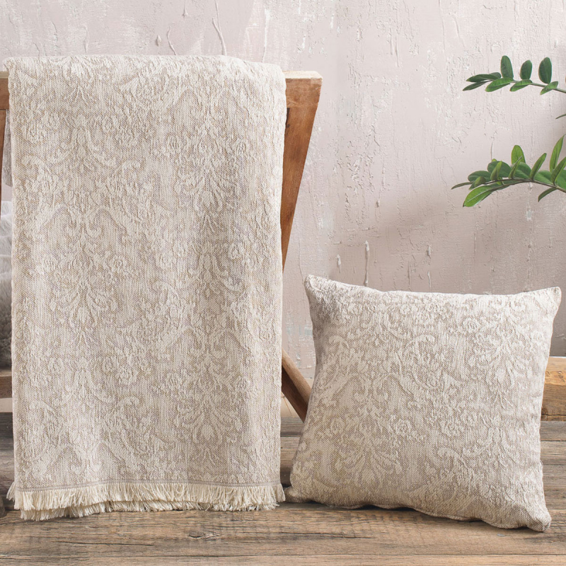 Ριχτάρι Καναπέ Τριθέσιου (180x280) Rythmos Bianco Ecru