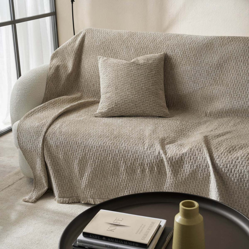 Ριχτάρι Καναπέ Τετραθέσιου (180x350) Gofis Home Ondine Beige 184/06