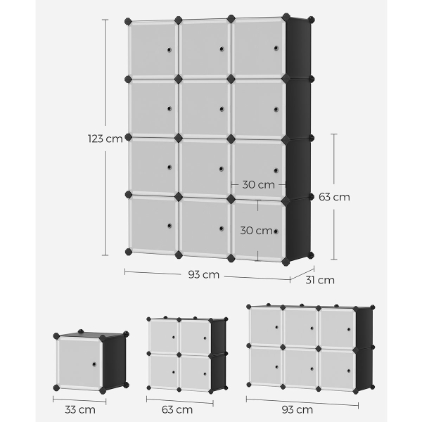 Κουτιά Αποθήκευσης - Παπουτσοθήκη 12τμχ Songmics LPC34HV1