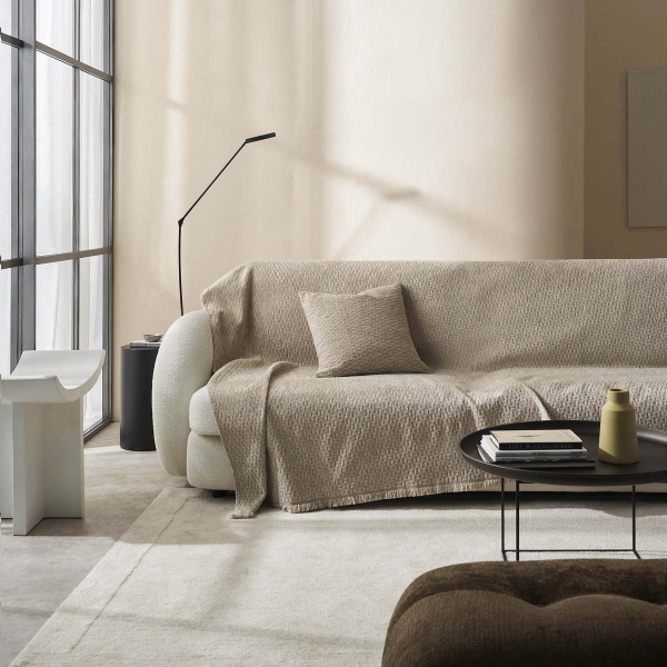 Ριχτάρι Καναπέ Διθέσιου (180x250) Gofis Home Ondine Beige 184/06