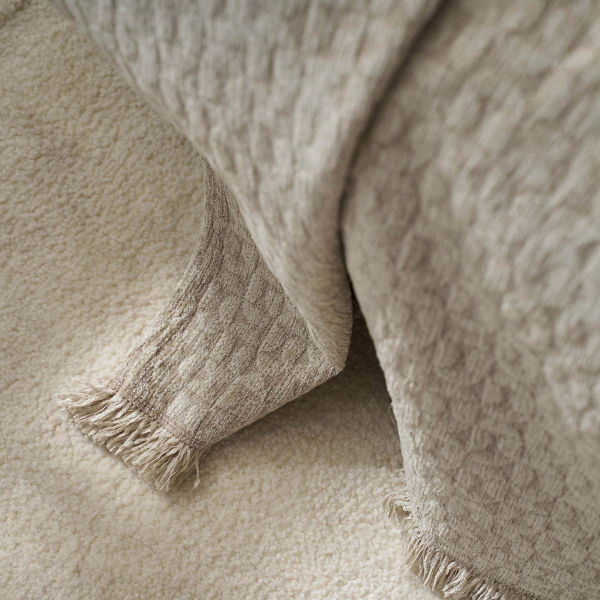 Ριχτάρι Καναπέ Διθέσιου (180x250) Gofis Home Ondine Beige 184/06